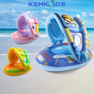 Phao bơi chống lật KEMKIDS 1-5 tuổi, mái che họa tiết ngộ nghĩnh - Giá 135.000₫ 5 Phao bơi chống lật KEMKIDS 1-5 tuổi, mái che họa tiết ngộ nghĩnh - Giá 135.000₫ 5