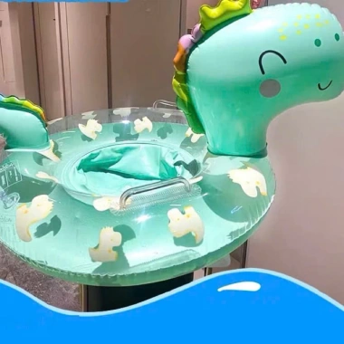 Phao Bơi chống lật khủng long đáng yêu cho bé 1-5 tuổi, phao tròn xỏ chân, giá 99.000 2