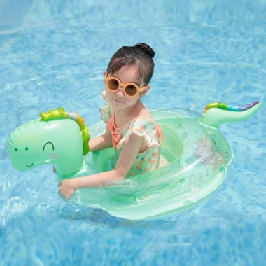 Phao Bơi chống lật khủng long đáng yêu cho bé 1-5 tuổi, phao tròn xỏ chân, giá 99.000 3