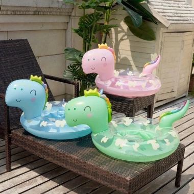 Phao Bơi chống lật khủng long đáng yêu cho bé 1-5 tuổi, phao tròn xỏ chân, giá 99.000 6