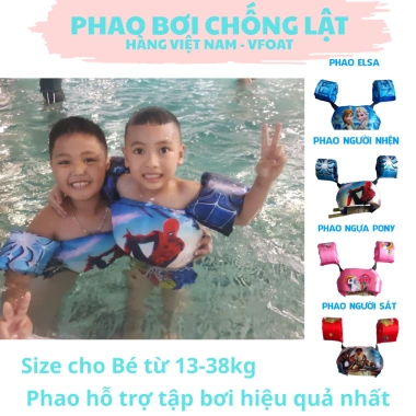 Phao Bơi Chống Lật V-Float Chính Hãng Việt Nam, Liền Thân, Hỗ Trợ Tập Đúng Tư Thế - Giá 36.400₫