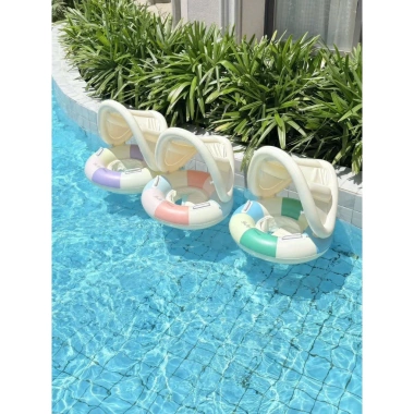 Phao Bơi Có Mái Che Cho Bé An Toàn, Chống Nắng Mùa Hè, Giá Ưu Đãi 32.000 VND