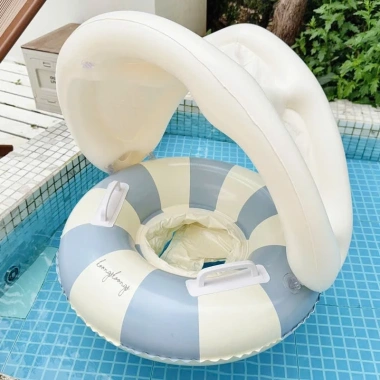 Phao Bơi Có Mái Che Cho Bé An Toàn, Chống Nắng Mùa Hè, Giá Ưu Đãi 32.000 VND