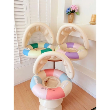 Phao Bơi Có Mái Che Cho Bé An Toàn, Chống Nắng Mùa Hè, Giá Ưu Đãi 32.000 VND