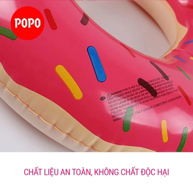 Phao bơi Donut POPO: Hình bánh ngộ nghĩnh, phù hợp bể bơi, biển, người lớn và trẻ em, giảm giá 69.000₫ 4