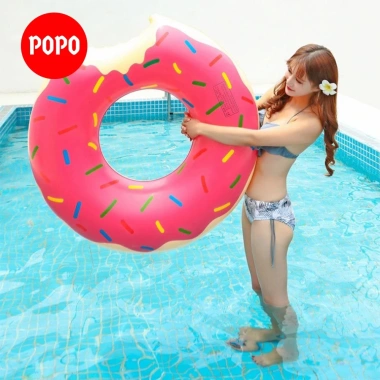 Phao bơi Donut POPO: Hình bánh ngộ nghĩnh, phù hợp bể bơi, biển, người lớn và trẻ em, giảm giá 69.000₫ 6