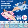 Phao bơi ghế nằm, giường nổi võng gọn, bơm hơi nhanh - Dùng bể bơi, biển, chỉ 68k