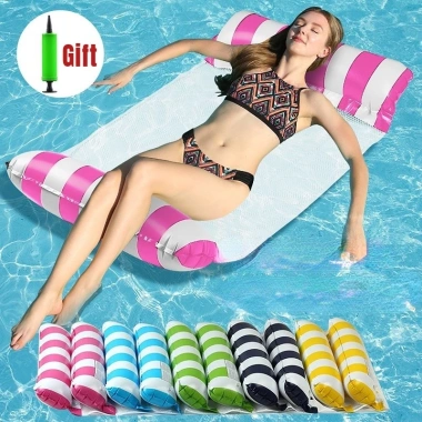 Phao bơi ghế nằm, giường nổi võng gọn, bơm hơi nhanh - Dùng bể bơi, biển, chỉ 68k 9 Phao bơi ghế nằm, giường nổi võng gọn, bơm hơi nhanh - Dùng bể bơi, biển, chỉ 68k 9