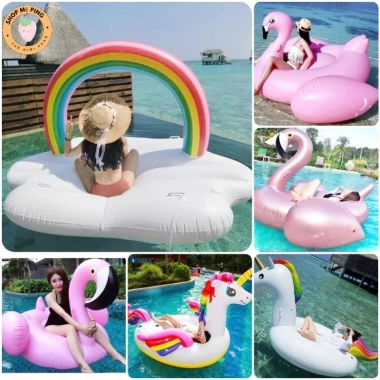 Phao bơi khổng lồ người lớn - Hồng hạc, Ngựa thần, Tiên cá - Giá ưu đãi 289.000 VND, an toàn, thiết kế sinh động