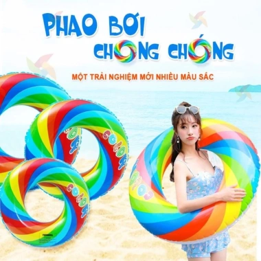 Phao Bơi Kuromi Melody 70cm - Đồ chơi tập bơi nhiều mẫu hoạt hình, phù hợp bé, giá giảm 18.800 VND
