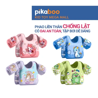 Phao bơi liền thân Pikaboo cho bé – Chất liệu, in hình sắc nét, bền, giảm 159k