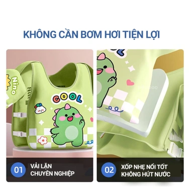 Phao bơi liền thân Pikaboo cho bé – Chất liệu, in hình sắc nét, bền, giảm 159k