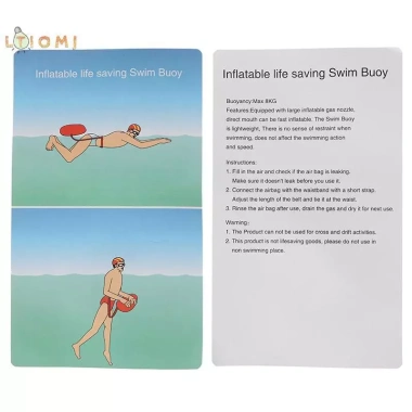 Phao bơi PVC an toàn, túi tín hiệu sáng rõ, giữ nhiệt lâu, bảo vệ trẻ bơi