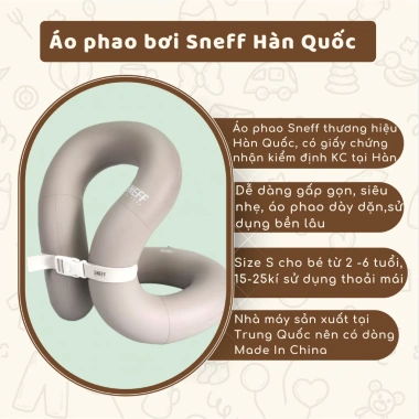 Phao Bơi Sneff Hàn Quốc Size S 15-25kg an toàn chống lật giảm giá 599.999 VND 2