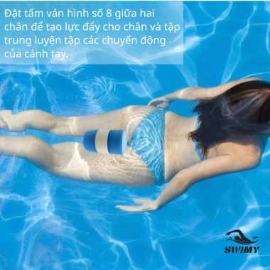 Phao Bơi Số 8 Pull Buoy EVA Nguyên Khối Siêu Bền - Trợ Bơi Người Mới, 125k