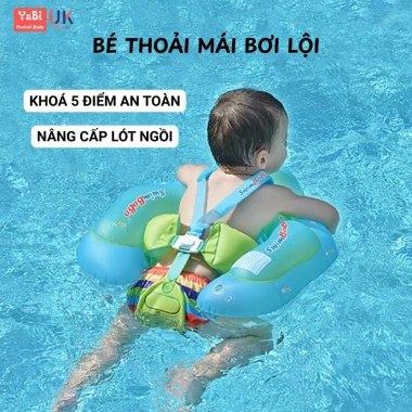Phao bơi SWIMBOBO chống lật thiết kế mới lót ngồi hỗ trợ bé từ 3 tháng đến 6 tuổi - Giá ưu đãi 268.000₫