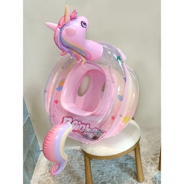 Phao Bơi Trẻ Em Chống Lật Xỏ Chân - Hình Thú và Ngựa, Dành Cho Bé 2‑7 Tuổi