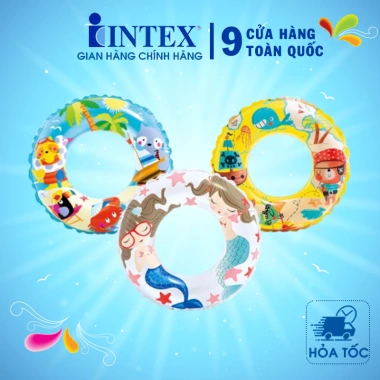 Phao bơi trẻ em rộng 61cm INTEX 59.242 - An toàn, bền bỉ, giảm 22% chỉ 59.783₫ 2 Phao bơi trẻ em rộng 61cm INTEX 59.242 - An toàn, bền bỉ, giảm 22% chỉ 59.783₫ 2