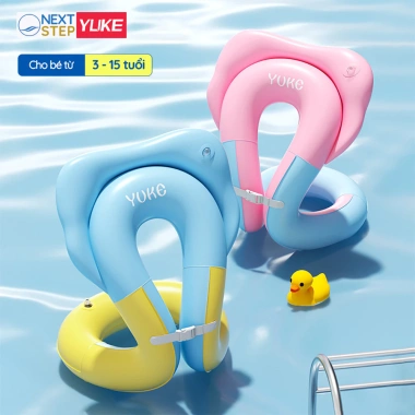 Phao bơi trẻ em YUKE 3-15 tuổi - Thiết kế nâng đầu, chống lật, chất liệu êm nhẹ an toàn, giá ưu đãi 139.500 VND