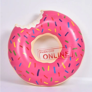 Phao Bơi Tròn 120cm Người Lớn - Hình Bánh Donut, Giá chỉ 140.000đ, Bền An Toàn