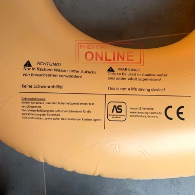 Phao Bơi Tròn 120cm Người Lớn - Hình Bánh Donut, Giá chỉ 140.000đ, Bền An Toàn