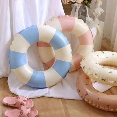 Phao bơi tròn đa màu PVC cao cấp cho bé và người lớn tập bơi - Giá ưu đãi 55.000₫