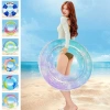 Phao bơi tròn hình cầu màu cầu vồng nhũ lấp lánh PVC cho bé và người lớn - Giá chỉ 63.500₫ 4