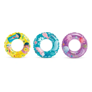 Phao Bơi Tròn INTEX 61cm Màu Tím - Dành cho trẻ từ 6 tuổi, giá ưu đãi 59.000 VNĐ