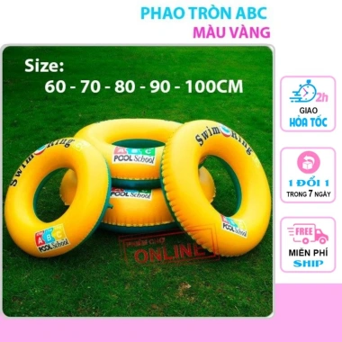 Phao Bơi Tròn Swing Ring Cao Cấp 60-100CM Trẻ Em & Người Lớn Giá Ưu Đãi 43.981đ
