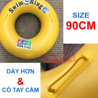 Phao Bơi Tròn SWING RING Màu Vàng - Dành cho Bé & Người Lớn, Giá 20.000đ