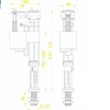 Phao cấp nước bồn cầu WS08 cao cấp liền khối & 2 khối rời, điều chỉnh chiều cao, chỉ 98.000₫ 6