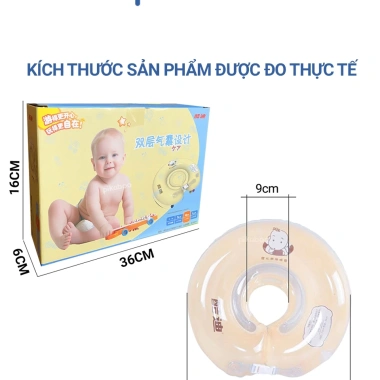 Phao cổ Pikaboo cho bé 0-12 tháng - bồn tắm, tập bơi thư giãn, giá 109.000 VND