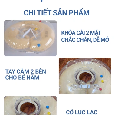 Phao cổ Pikaboo cho bé 0-12 tháng - bồn tắm, tập bơi thư giãn, giá 109.000 VND