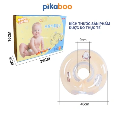 Phao cổ Pikaboo cho bé 0-12 tháng - bồn tắm, tập bơi thư giãn, giá 109.000 VND
