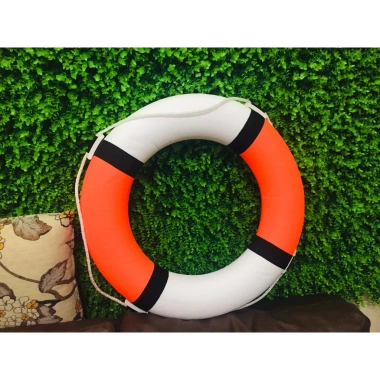 Phao cứu sinh tròn nhựa xốp siêu bền - Dây chịu lực lớn, dùng cho PCCC, hồ bơi, tàu thuyền - Giá chỉ 74.250₫