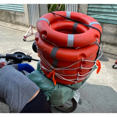 Phao cứu sinh tròn nhựa xốp siêu bền - Dây chịu lực lớn, dùng cho PCCC, hồ bơi, tàu thuyền - Giá chỉ 74.250₫ 10 Phao cứu sinh tròn nhựa xốp siêu bền - Dây chịu lực lớn, dùng cho PCCC, hồ bơi, tàu thuyền - Giá chỉ 74.250₫ 10