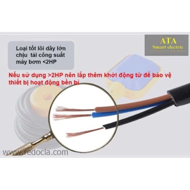 Phao điện bơm nước 3-5m chống cạn, chống tràn - Tiết kiệm điện, Giá chỉ 85.000đ 3