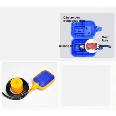 Phao điện bơm nước 3-5m chống cạn, chống tràn - Tiết kiệm điện, Giá chỉ 85.000đ 5
