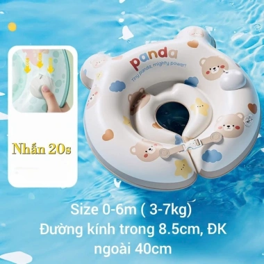 Phao đỡ cổ tự bơm hơi cao cấp cho bé 0-2 tuổi hỗ trợ cổ, đệm êm thiết kế an toàn, giá chỉ 99.000 VND