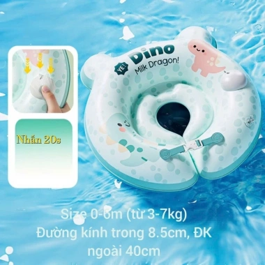 Phao đỡ cổ tự bơm hơi cao cấp cho bé 0-2 tuổi hỗ trợ cổ, đệm êm thiết kế an toàn, giá chỉ 99.000 VND