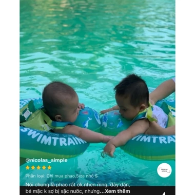 Phao tập bơi chống lật SwimTrainer ABC cho bé - Giá ưu đãi 56.000đ, an toàn, bền