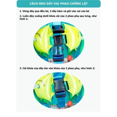 Phao tập bơi chống lật SwimTrainer ABC cho bé - Giá ưu đãi 56.000đ, an toàn, bền