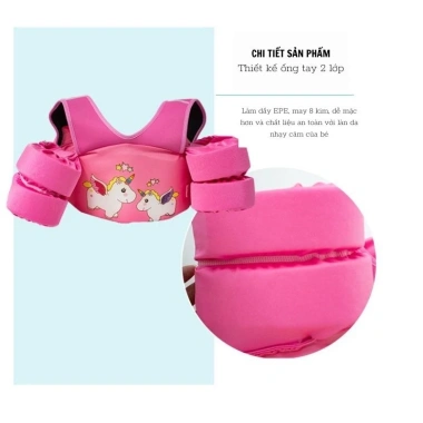 Phao tập bơi đệm vai, tay đỡ ngực chống tụt cho bé trai, bé gái – Xu Xu Kids, 259.000₫