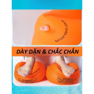 Phao tay bơi 2 chiếc cho người lớn & trẻ em – chính hãng, dày, đa màu, 21.000₫
