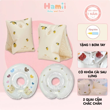 Phao tay cổ cho bé tập bơi Umoo chất liệu cao cấp, không gây xước da, an toàn 69k