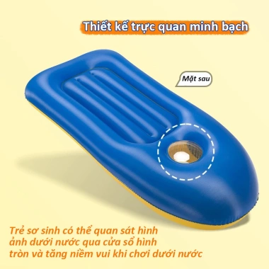 Phao Ván Lướt Sóng Trẻ Em Bơm Hơi Dày, Tay Cầm Chắc, An Toàn, Giường Nổi - Giá 54.022₫ 3