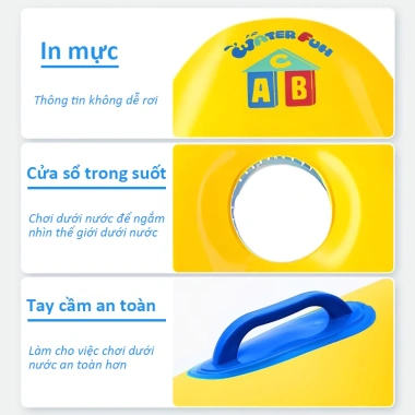 Phao Ván Lướt Sóng Trẻ Em Bơm Hơi Dày, Tay Cầm Chắc, An Toàn, Giường Nổi - Giá 54.022₫ 5