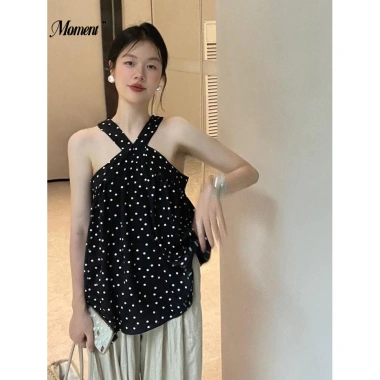 Pháp Dây Cổ Không Tay Hai Tay Chấm Bi Nữ Xuân 2.024 - Phong Cách Mới, Giá Ưu Đãi 2