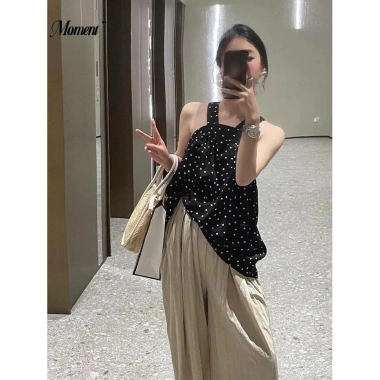 Pháp Dây Cổ Không Tay Hai Tay Chấm Bi Nữ Xuân 2.024 - Phong Cách Mới, Giá Ưu Đãi 7