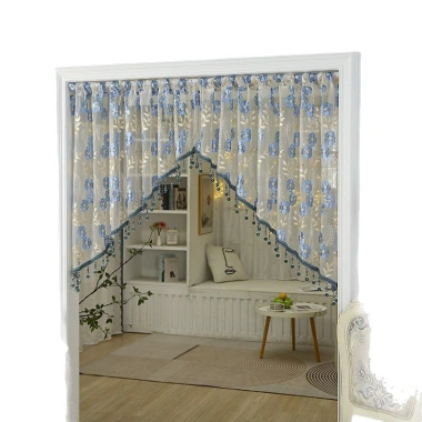 Pháp Retro Cửa Rèm Đục Lỗ Nửa Rèm Thêu - Vách Ngăn Lối Vào Phòng Khách, Phòng Ngủ Giá 111.240 VND